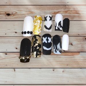 Custom made Press on nails. Gel Polish